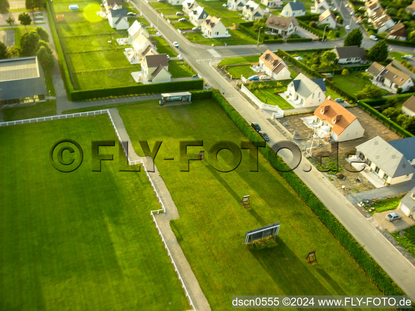 Villers-sur-Mer dans le département Calvados, France d'en haut