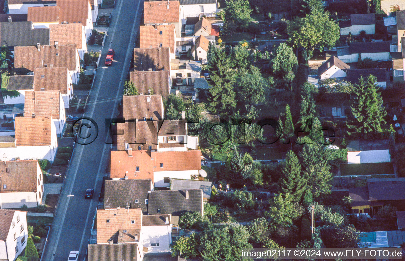 Photographie aérienne de Garden City Waldstrasse depuis le ballon à Kandel dans le département Rhénanie-Palatinat, Allemagne