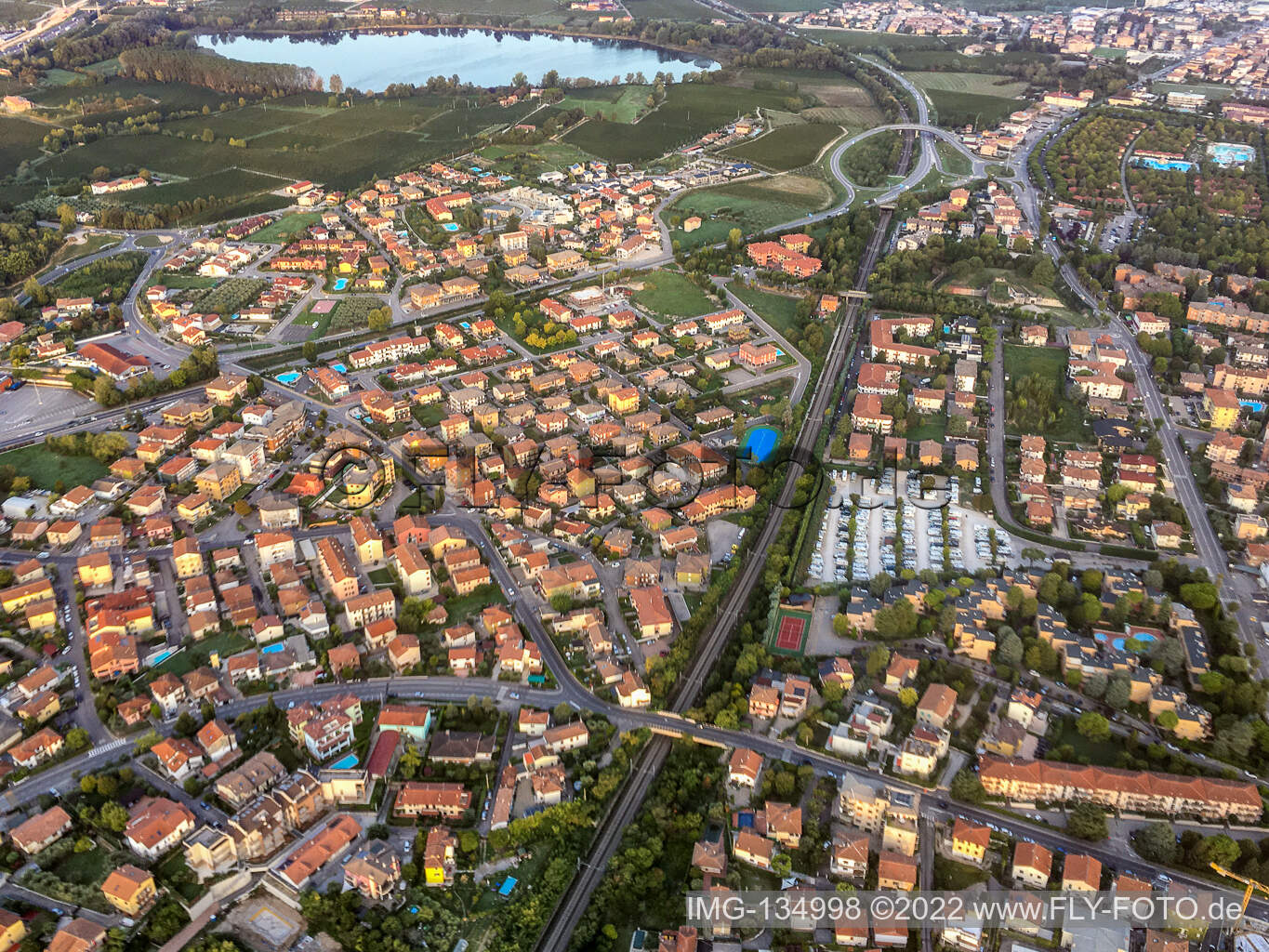 Photographie aérienne de Peschiera del Garda dans le département Verona, Italie