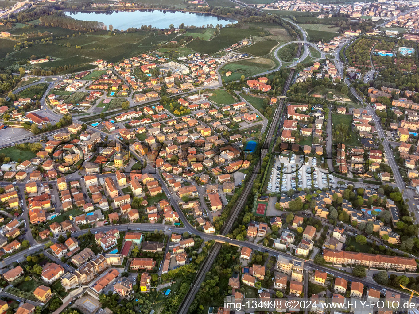 Photographie aérienne de Peschiera del Garda dans le département Verona, Italie