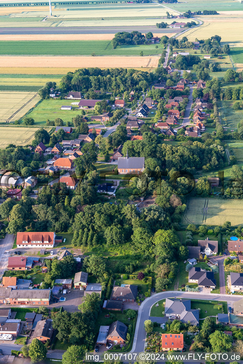 Photographie aérienne de Barlt dans le département Schleswig-Holstein, Allemagne