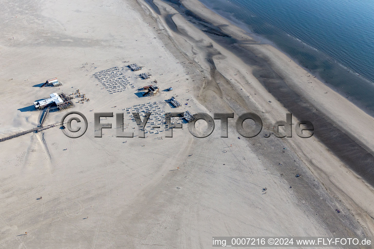 Vue aérienne de Jetée Sankt Peter-Ording à Sankt Peter-Ording dans le département Schleswig-Holstein, Allemagne