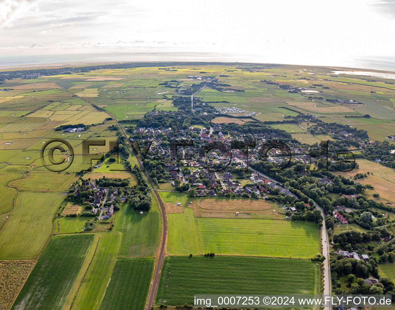 Photographie aérienne de Quartier Osterende in Tating dans le département Schleswig-Holstein, Allemagne