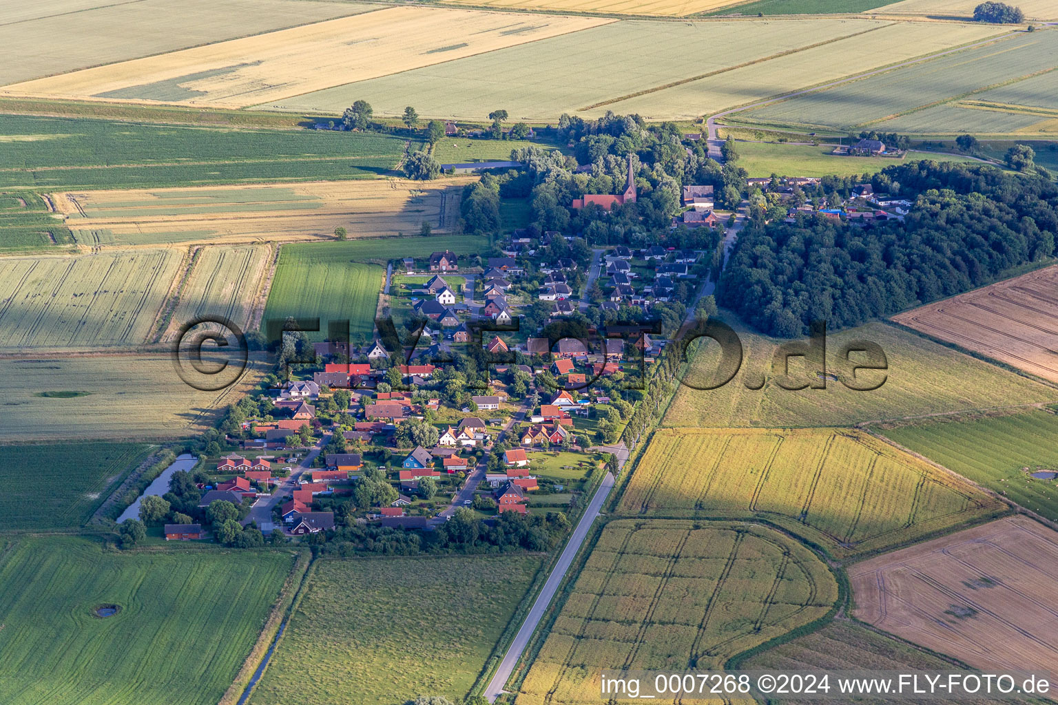 Vue aérienne de Quartier Kating in Tönning dans le département Schleswig-Holstein, Allemagne