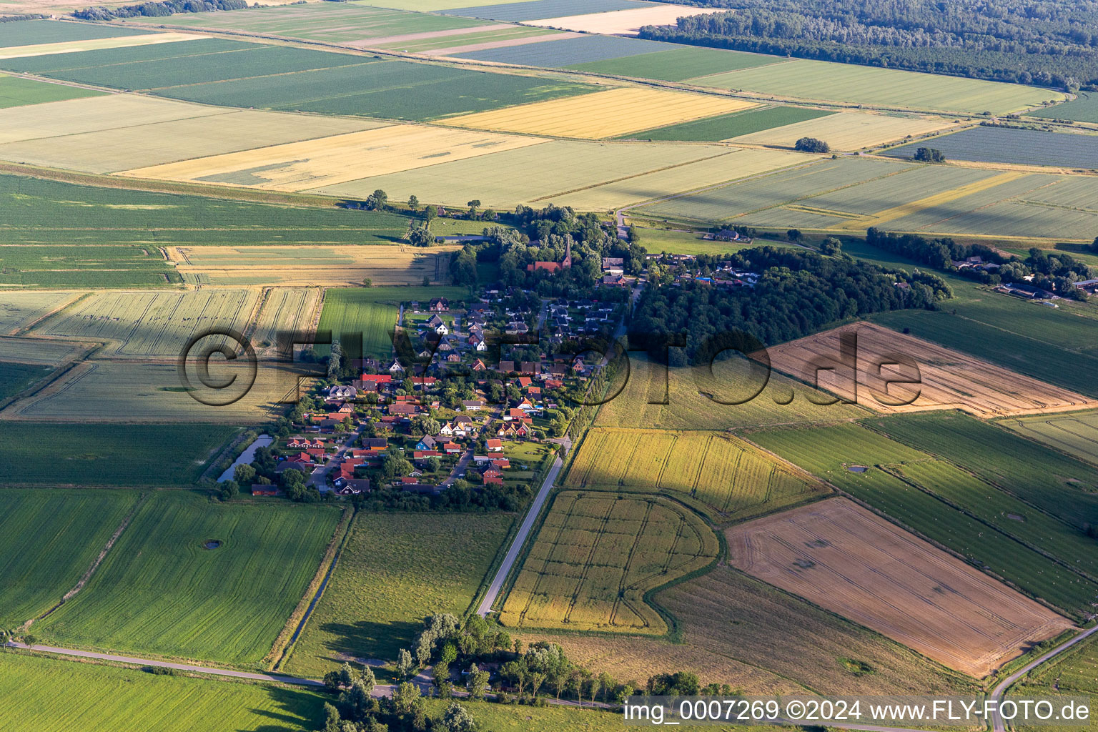 Photographie aérienne de Quartier Kating in Tönning dans le département Schleswig-Holstein, Allemagne