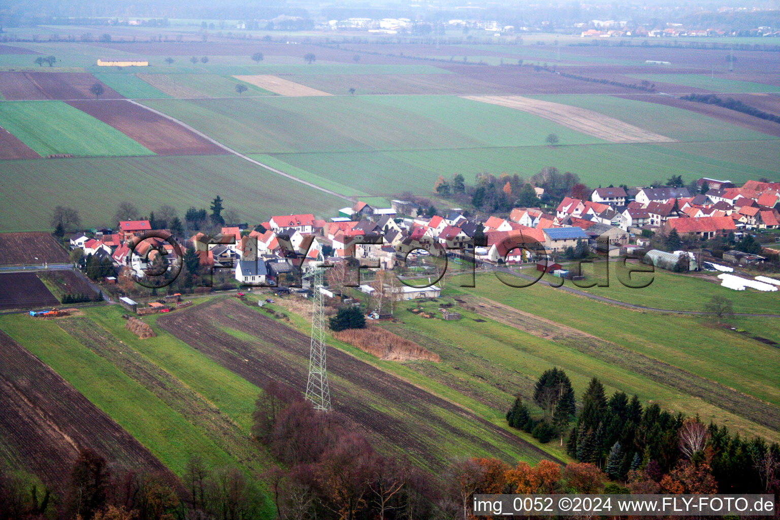 Vue aérienne de Fin de la Sarrestr à Kandel dans le département Rhénanie-Palatinat, Allemagne