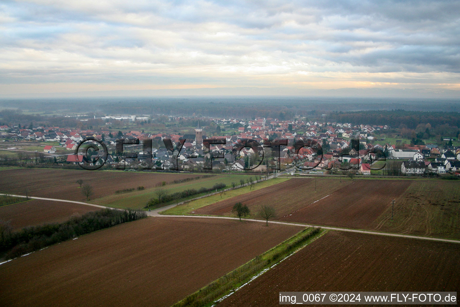 Vue aérienne de Quartier Schaidt in Wörth am Rhein dans le département Rhénanie-Palatinat, Allemagne