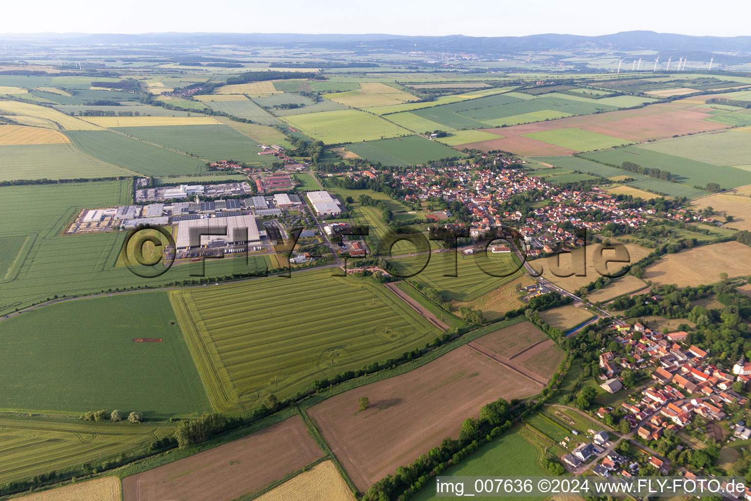 Photographie aérienne de Sonneborn dans le département Thuringe, Allemagne