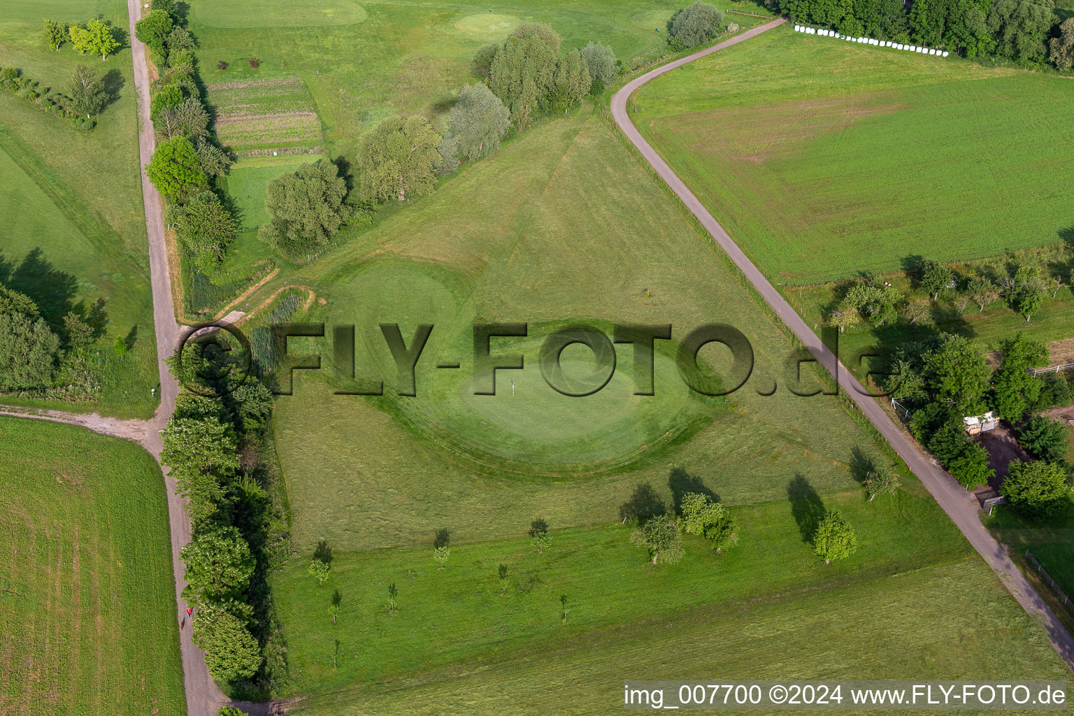 Photographie aérienne de Superficie du golf « Drei Gleichen Mühlberg eV » en Mühlberg à le quartier Mühlberg in Drei Gleichen dans le département Thuringe, Allemagne