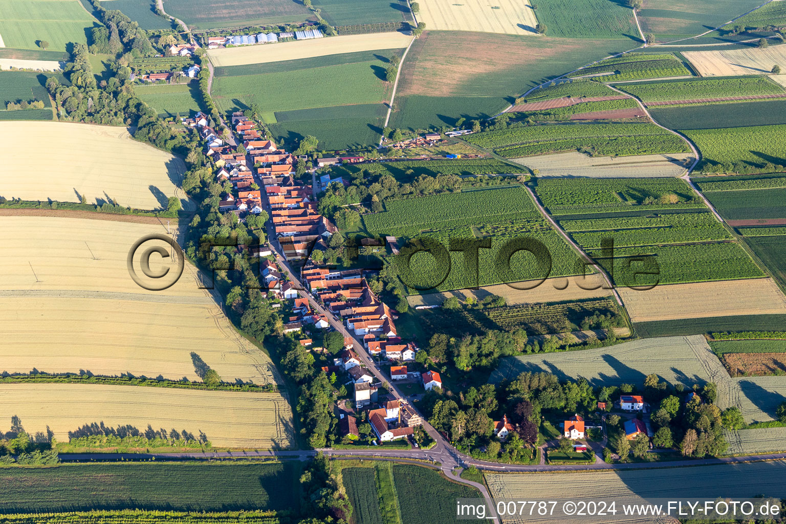 Photographie aérienne de Vollmersweiler dans le département Rhénanie-Palatinat, Allemagne