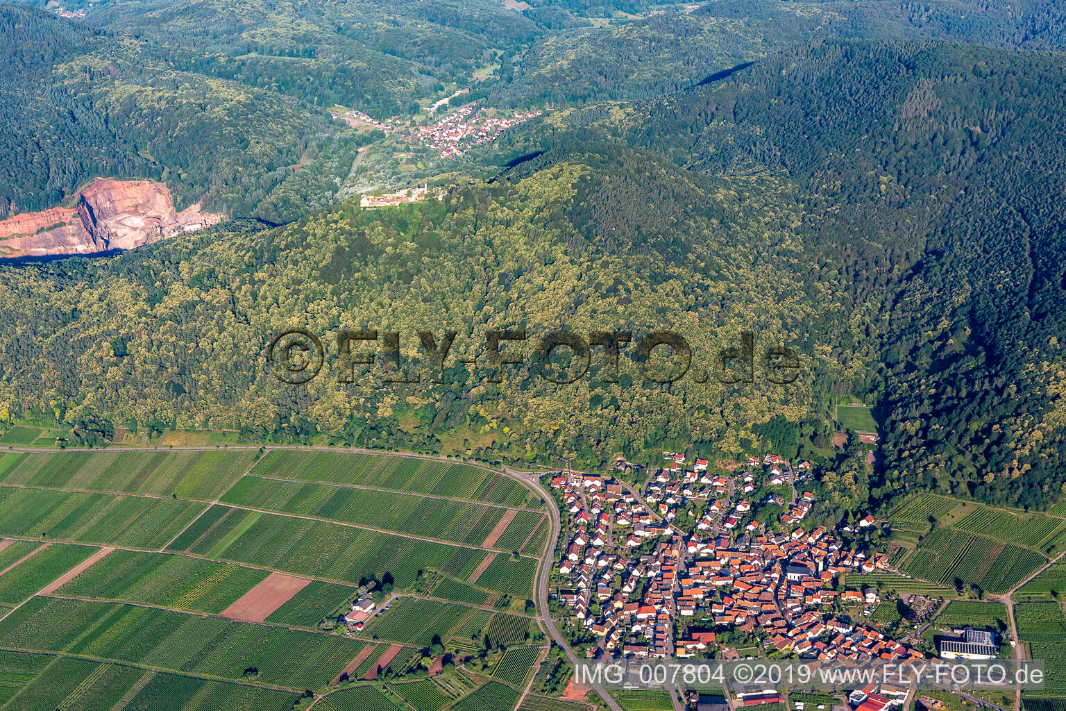 Vue aérienne de Eschbach dans le département Rhénanie-Palatinat, Allemagne