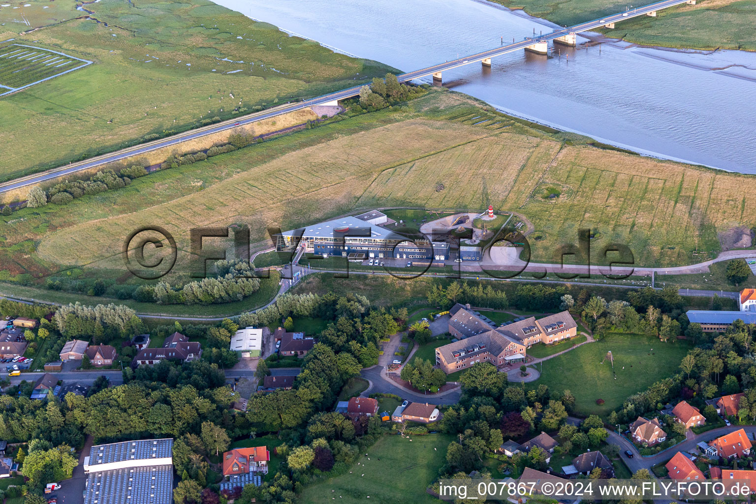 Photographie aérienne de Forum Multimar Watt à Tönning dans le département Schleswig-Holstein, Allemagne