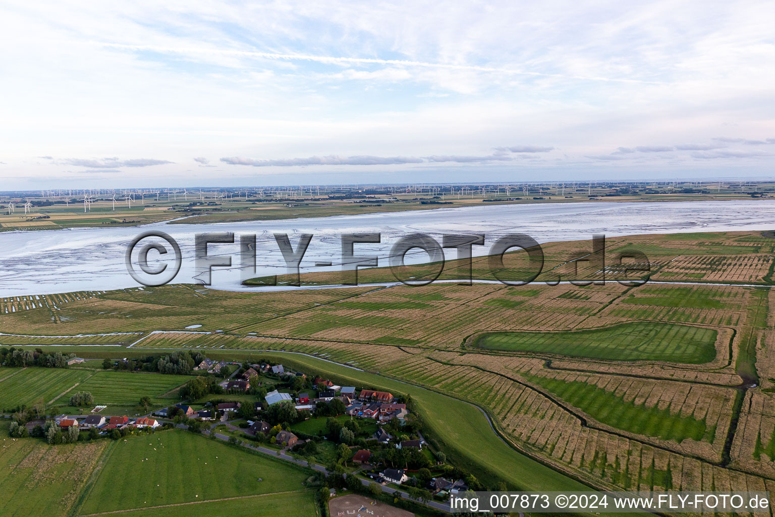 Tönning dans le département Schleswig-Holstein, Allemagne vue du ciel