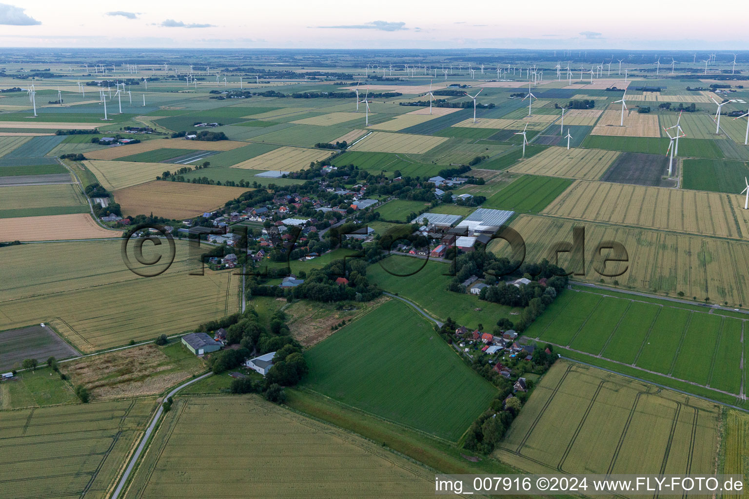 Schülp dans le département Schleswig-Holstein, Allemagne hors des airs