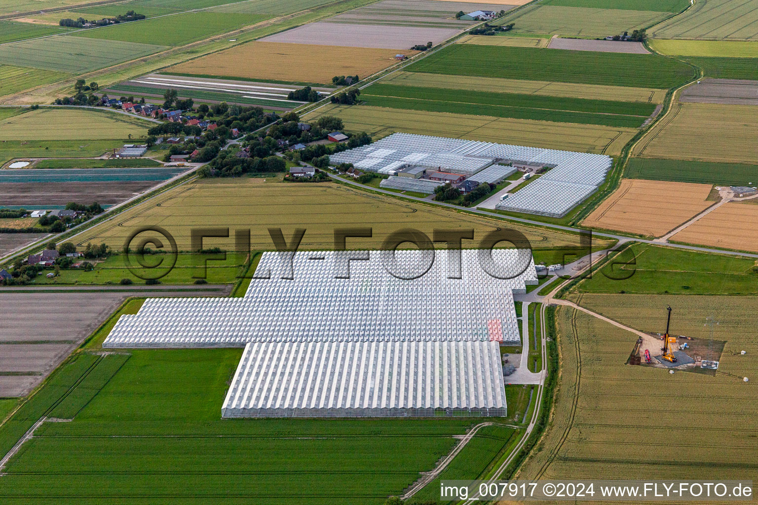 Vue aérienne de Dîner Herman à Schülp dans le département Schleswig-Holstein, Allemagne