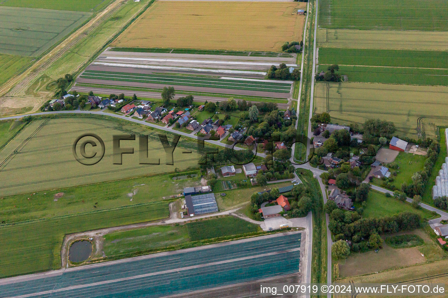 Vue oblique de Quartier Schülperweide in Schülp dans le département Schleswig-Holstein, Allemagne