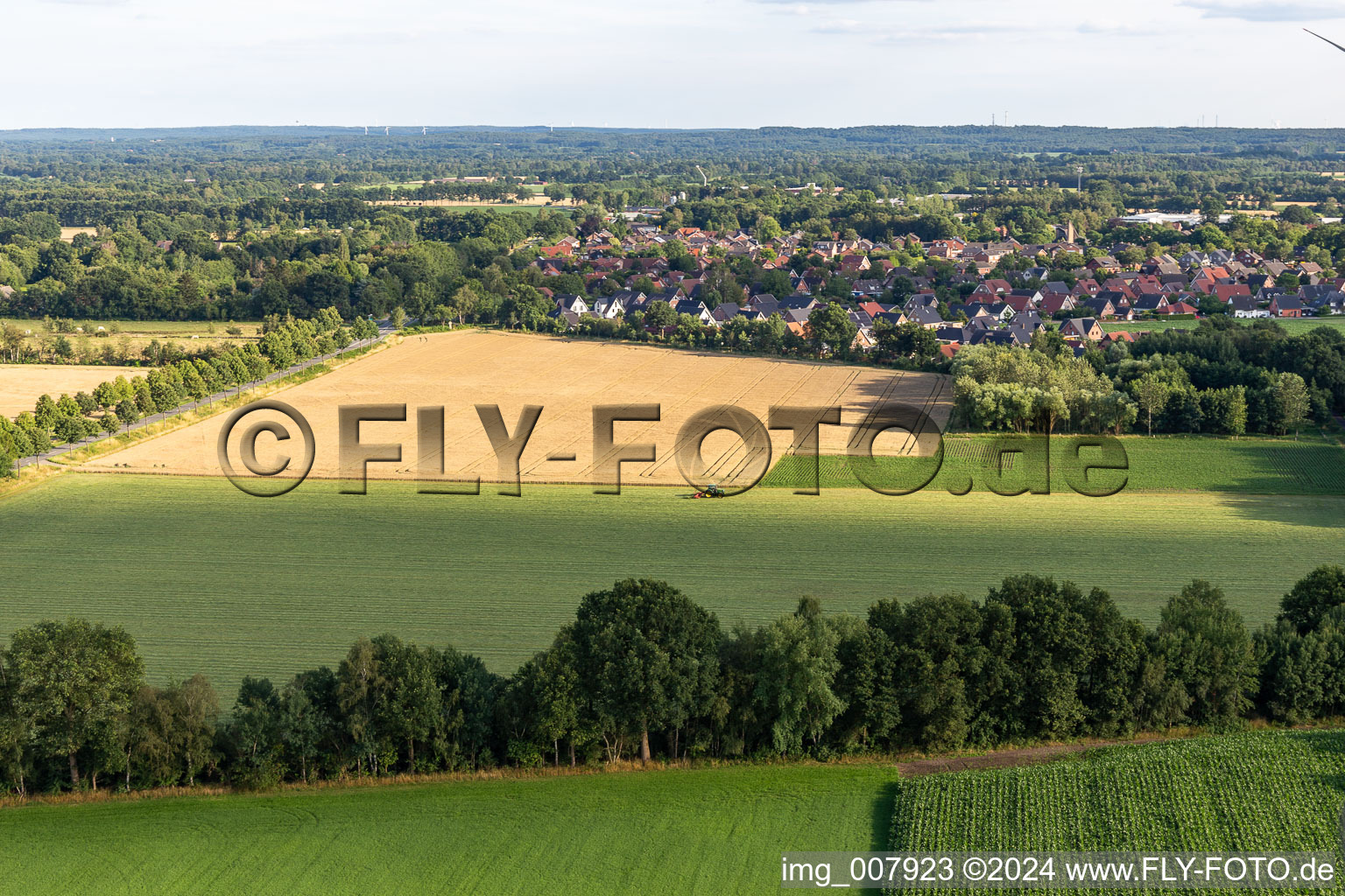 Vue aérienne de Hochmoor dans le département Rhénanie du Nord-Westphalie, Allemagne