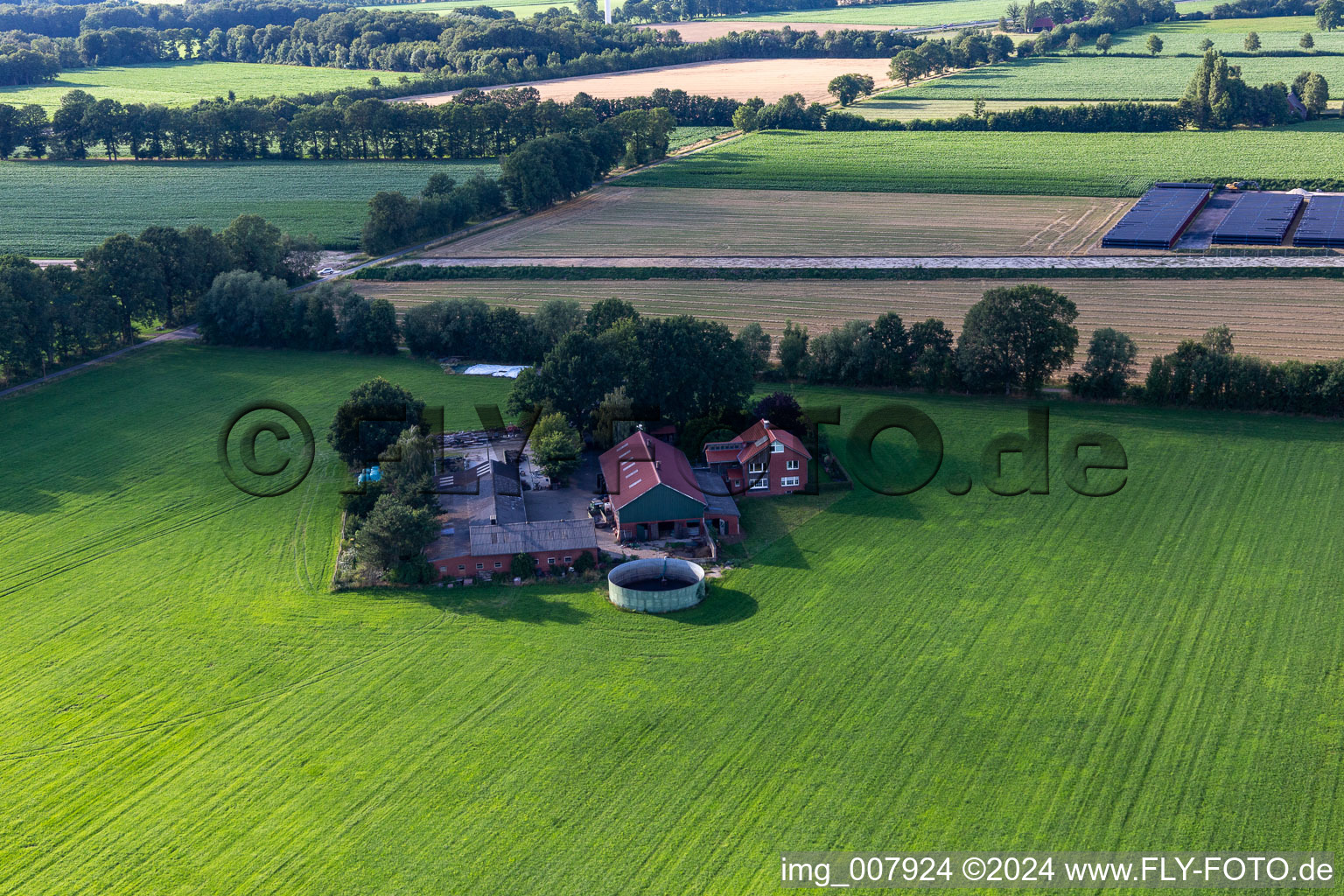 Vue aérienne de Hochmoor dans le département Rhénanie du Nord-Westphalie, Allemagne