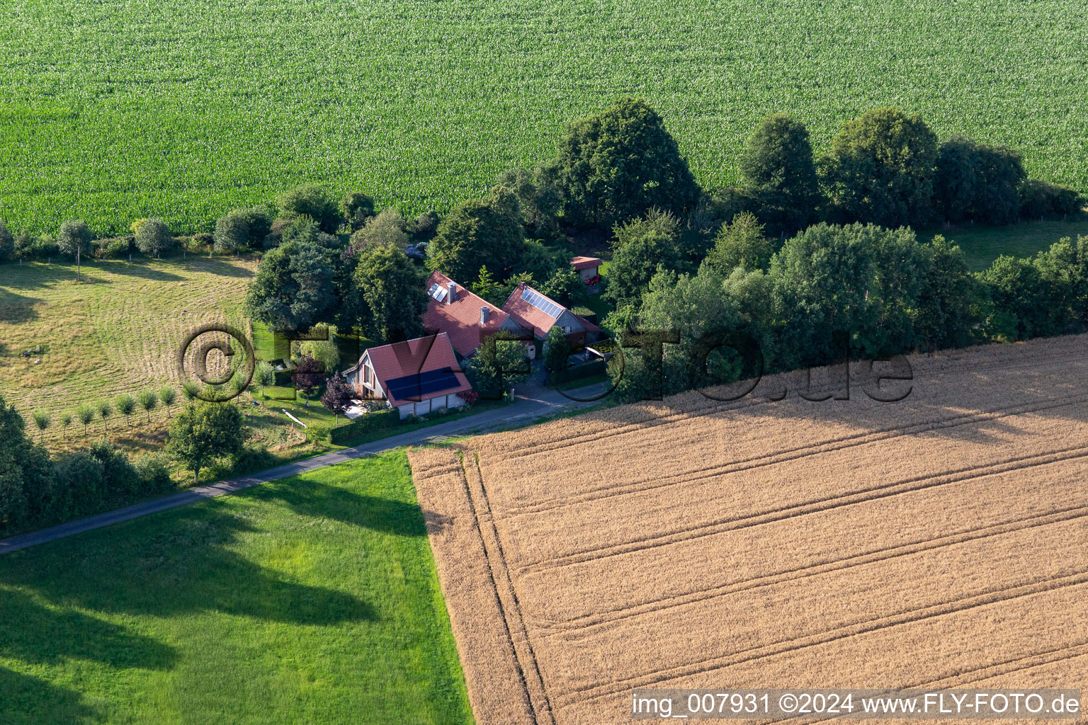 Gescher dans le département Rhénanie du Nord-Westphalie, Allemagne vue d'en haut