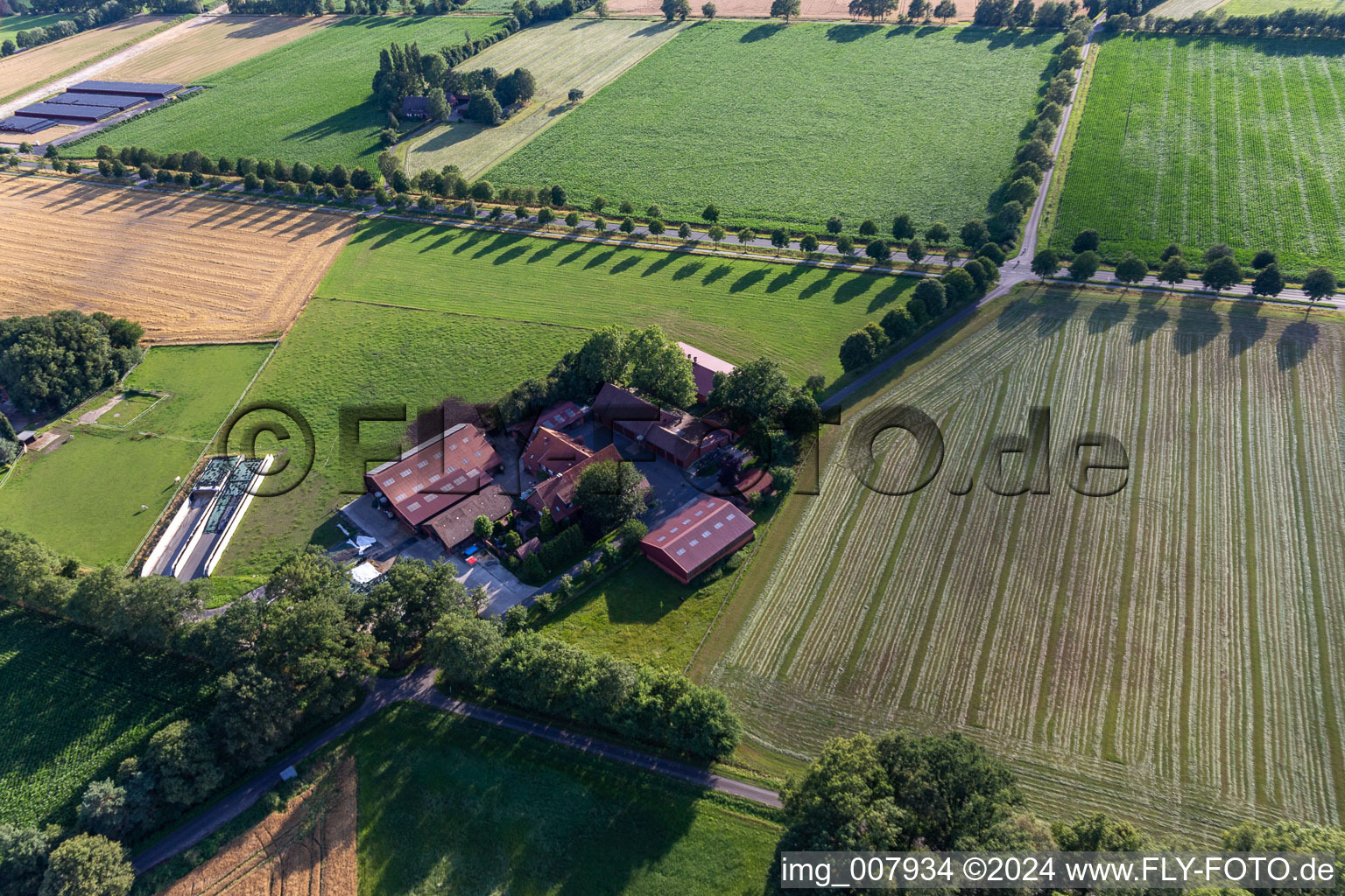 Gescher dans le département Rhénanie du Nord-Westphalie, Allemagne vue du ciel