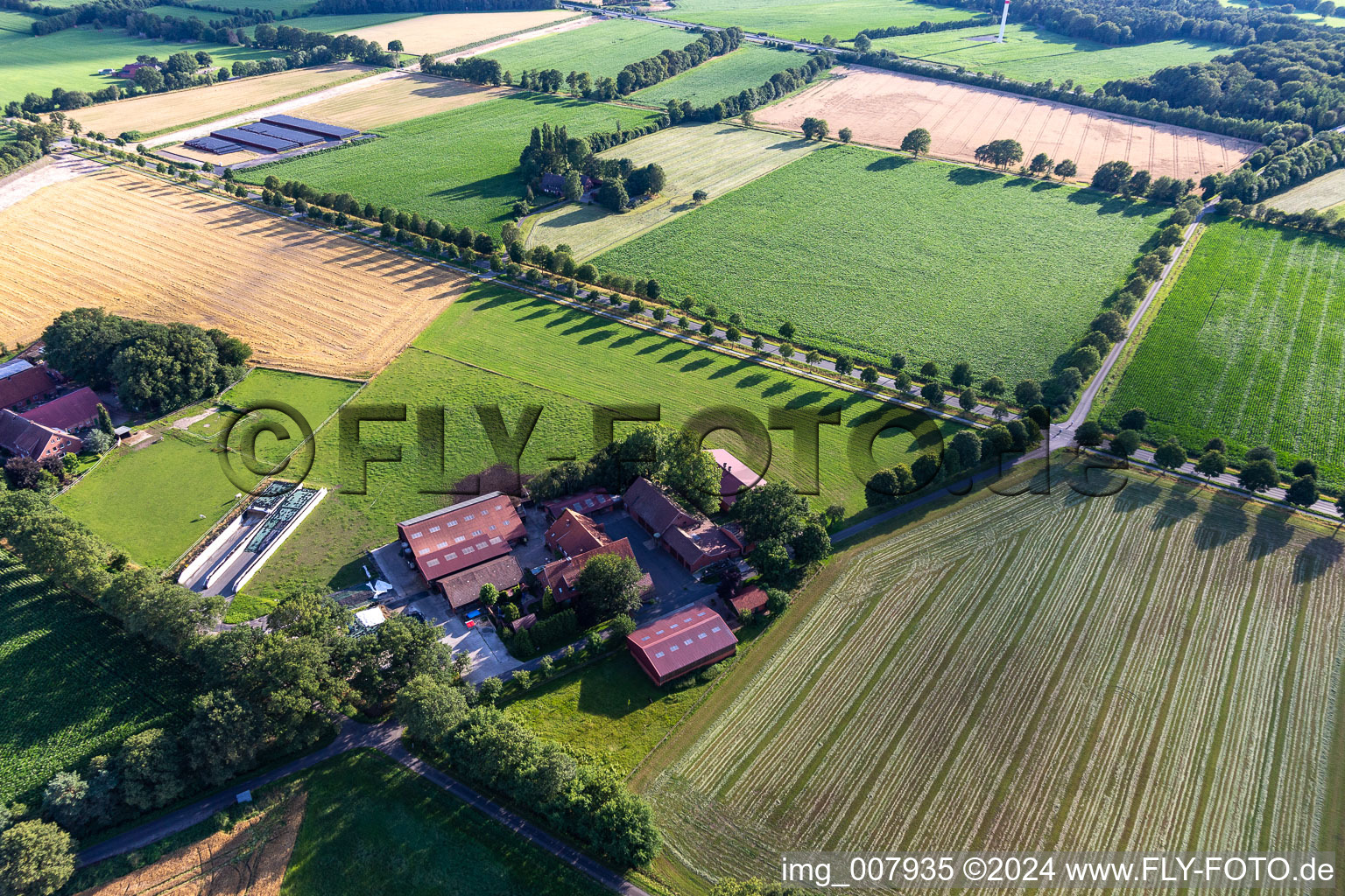 Enregistrement par drone de Gescher dans le département Rhénanie du Nord-Westphalie, Allemagne