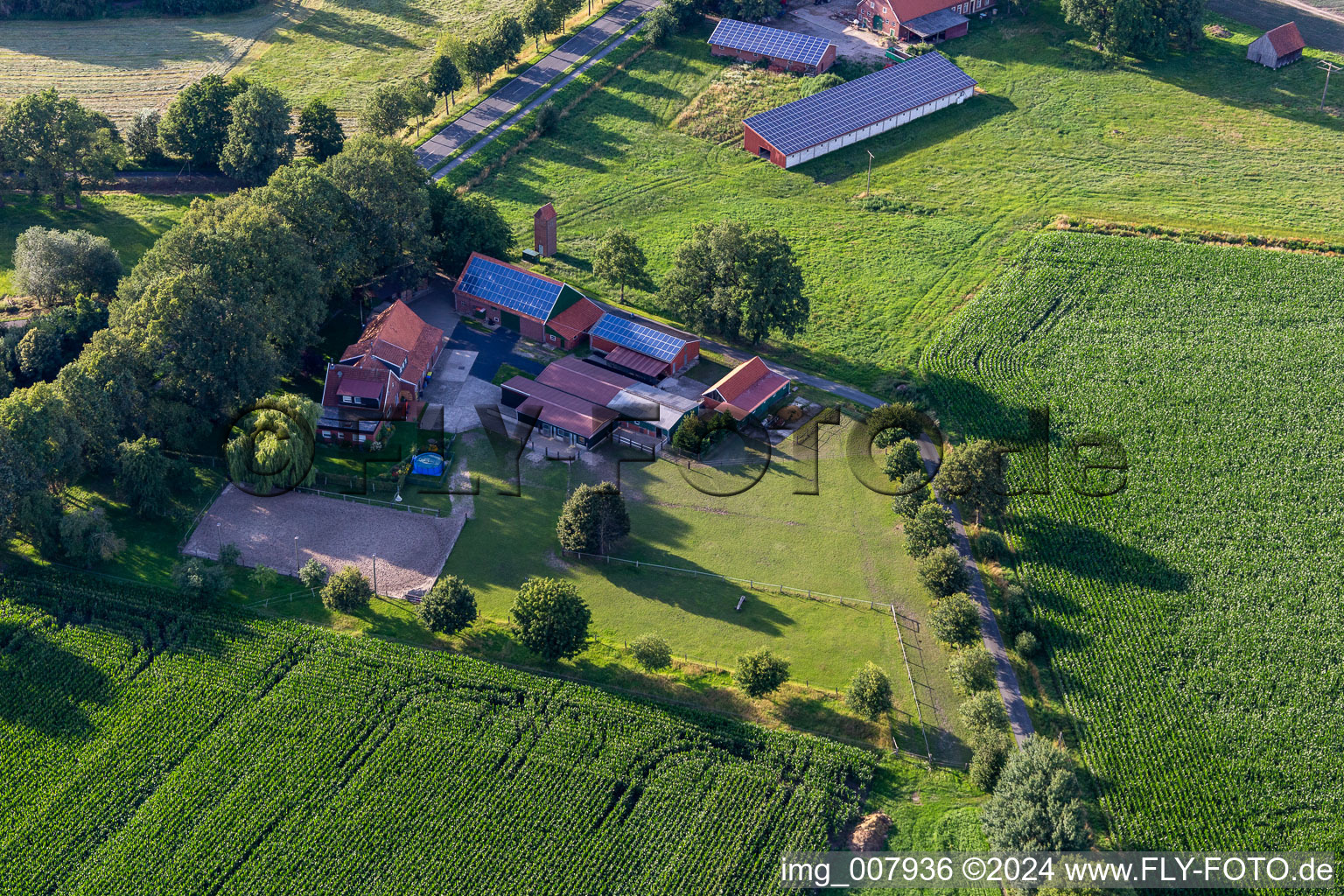 Image drone de Gescher dans le département Rhénanie du Nord-Westphalie, Allemagne