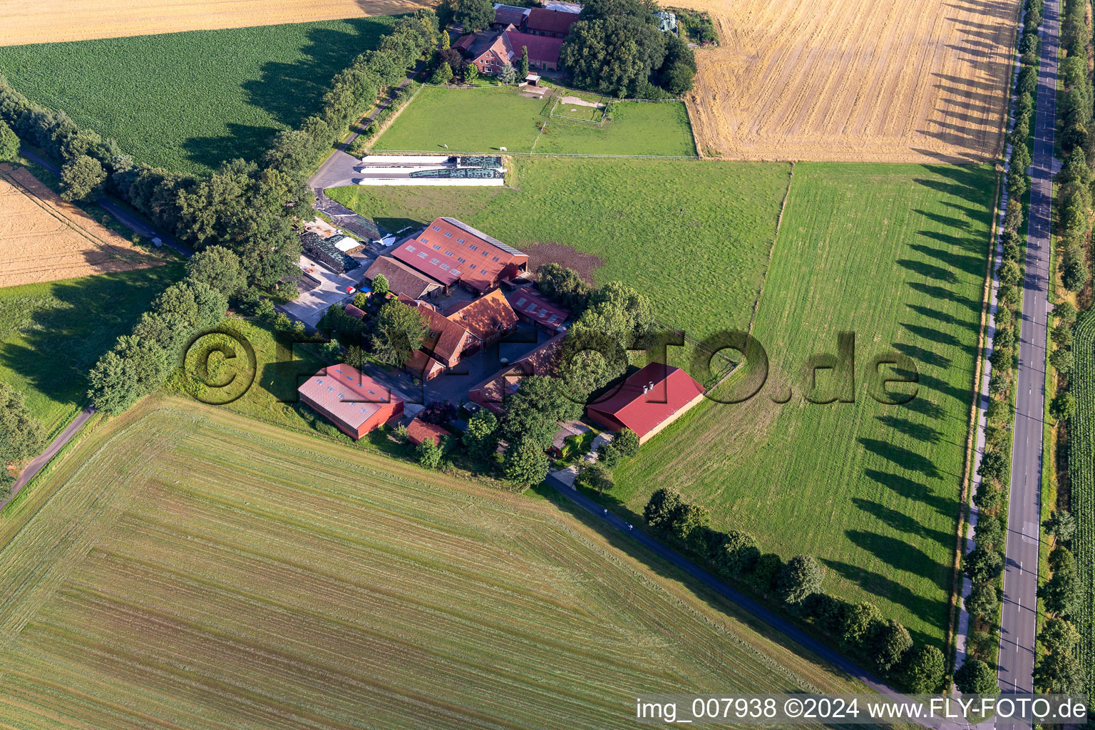 Gescher dans le département Rhénanie du Nord-Westphalie, Allemagne d'un drone