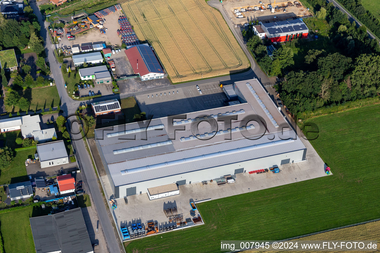 Vue aérienne de WiRoPa à Gescher dans le département Rhénanie du Nord-Westphalie, Allemagne