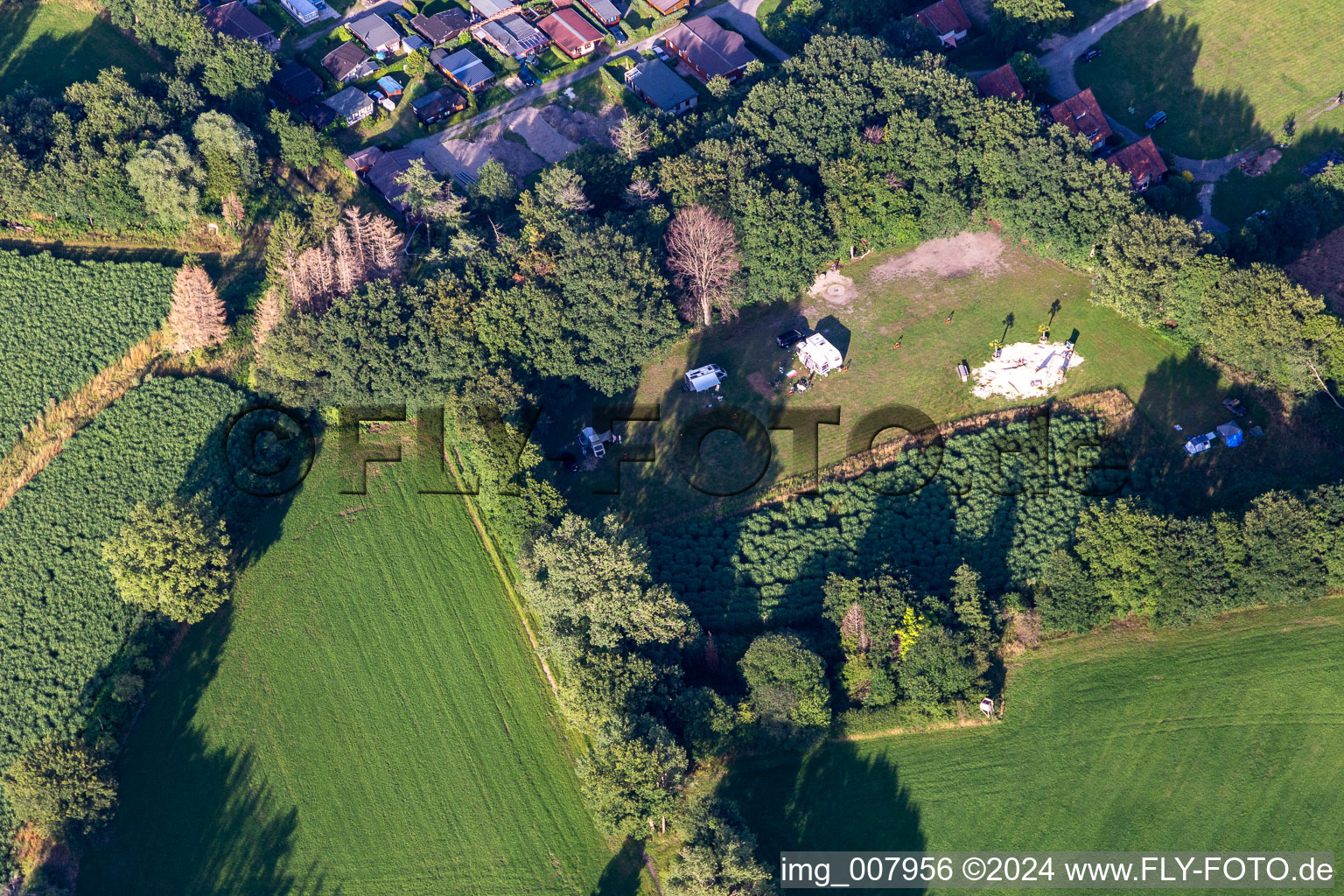 Aire de loisirs de Waldvelen, vente familiale der Buss à Velen dans le département Rhénanie du Nord-Westphalie, Allemagne vue d'en haut