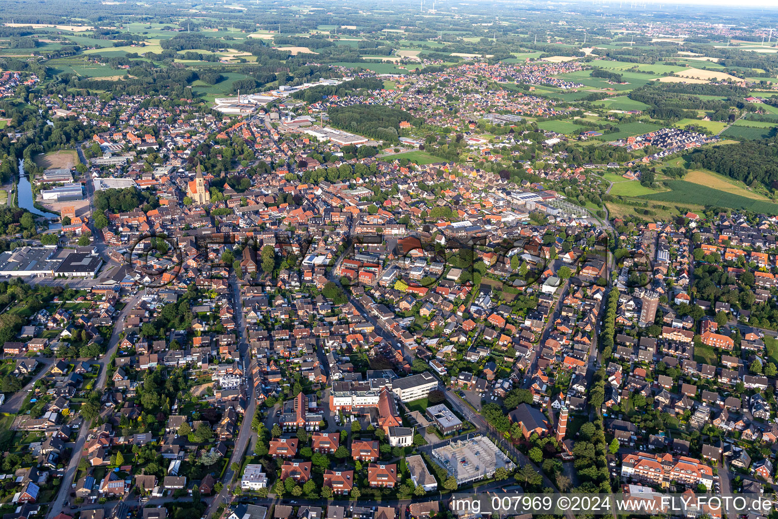 Stadtlohn dans le département Rhénanie du Nord-Westphalie, Allemagne d'en haut