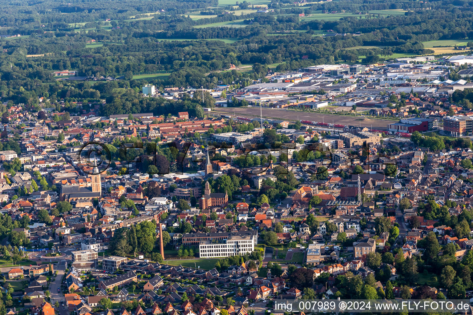 Winterswijk dans le département Gueldre, Pays-Bas vue d'en haut