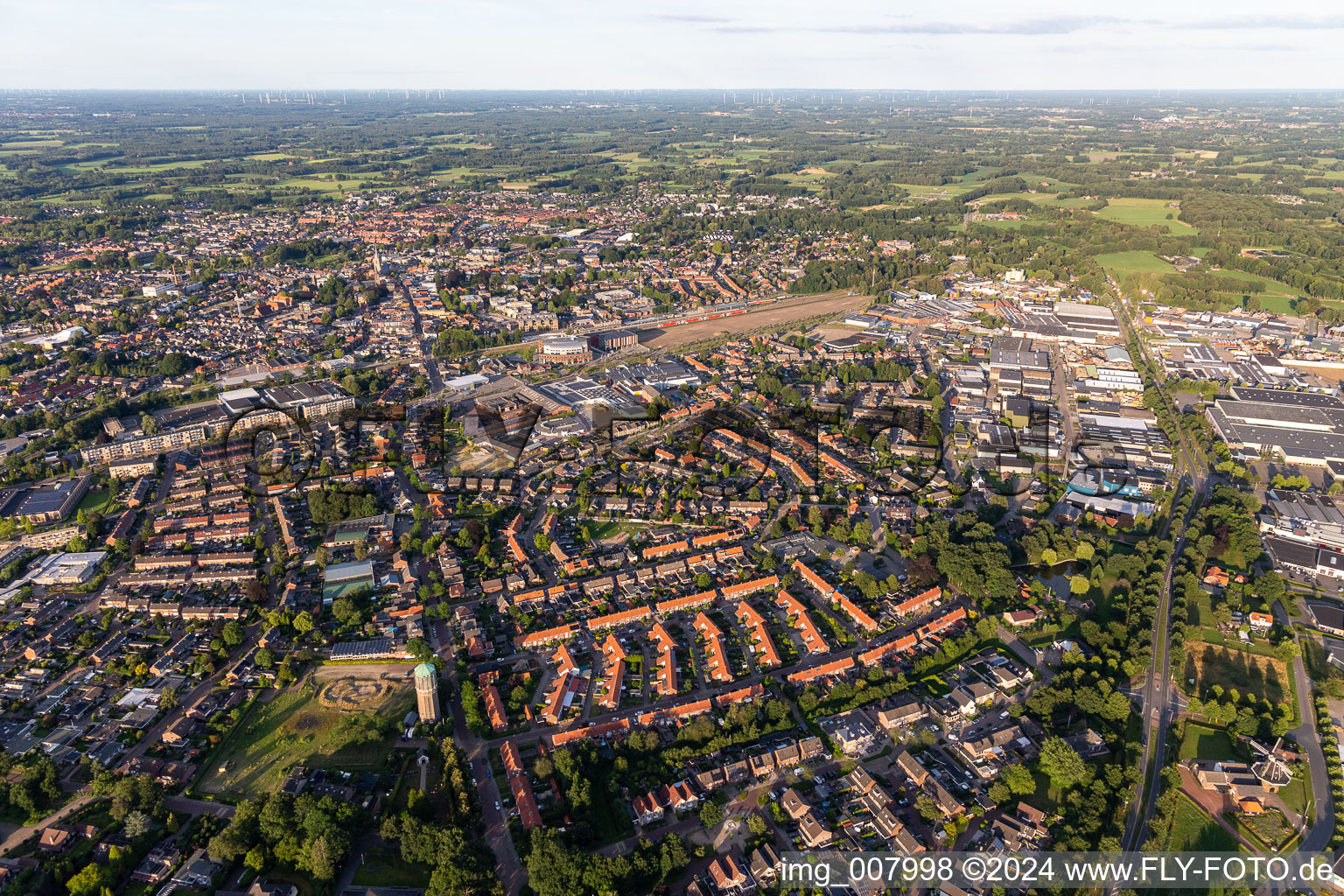 Enregistrement par drone de Winterswijk dans le département Gueldre, Pays-Bas