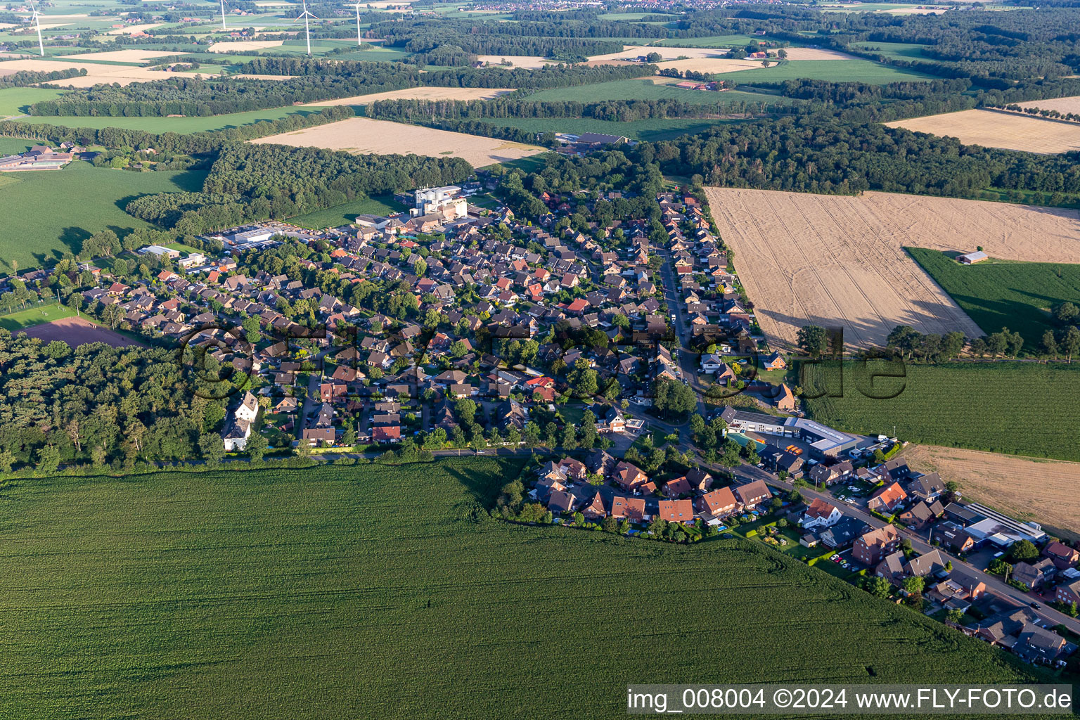 Vue aérienne de Quartier Barlo in Bocholt dans le département Rhénanie du Nord-Westphalie, Allemagne