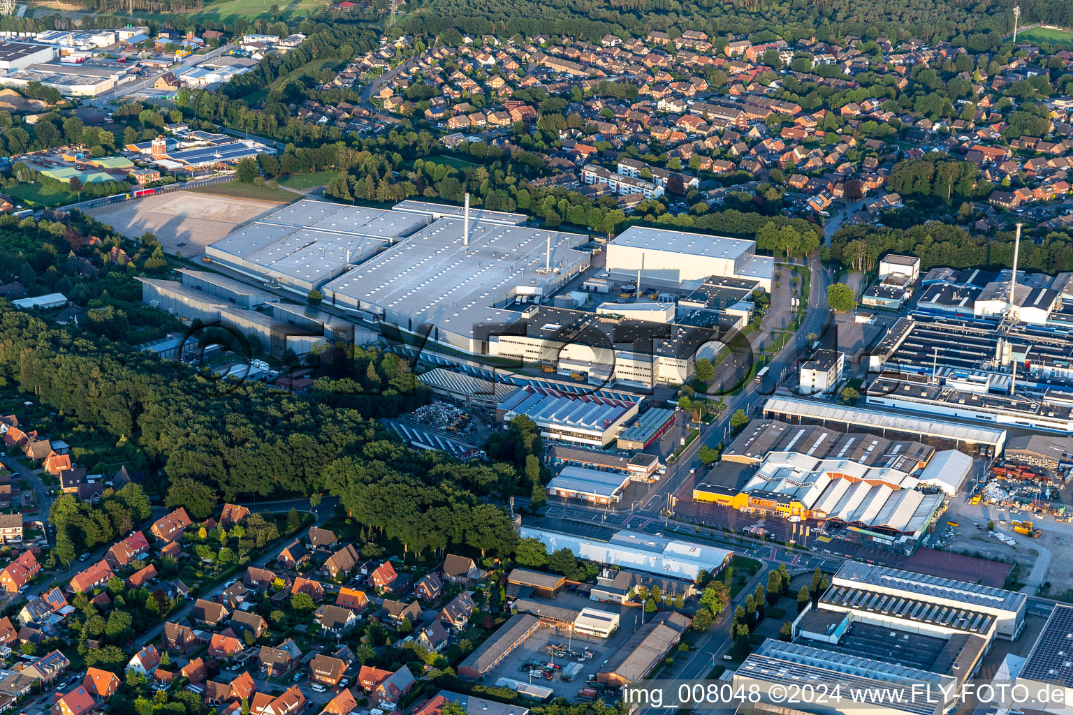 Borken dans le département Rhénanie du Nord-Westphalie, Allemagne d'en haut