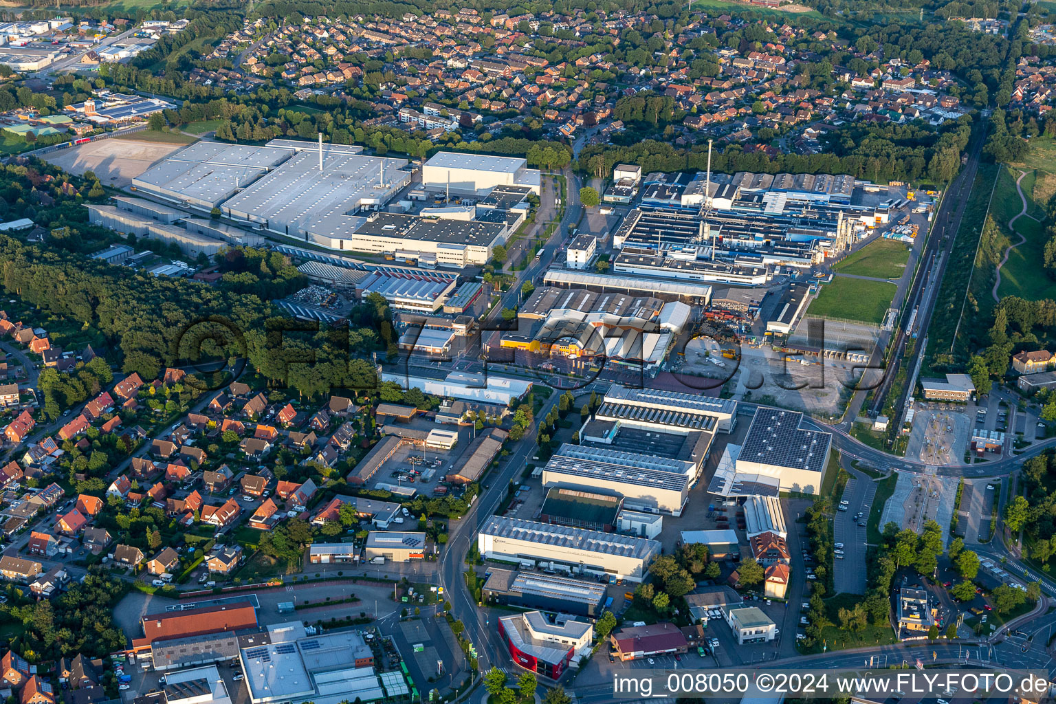 Borken dans le département Rhénanie du Nord-Westphalie, Allemagne vue d'en haut