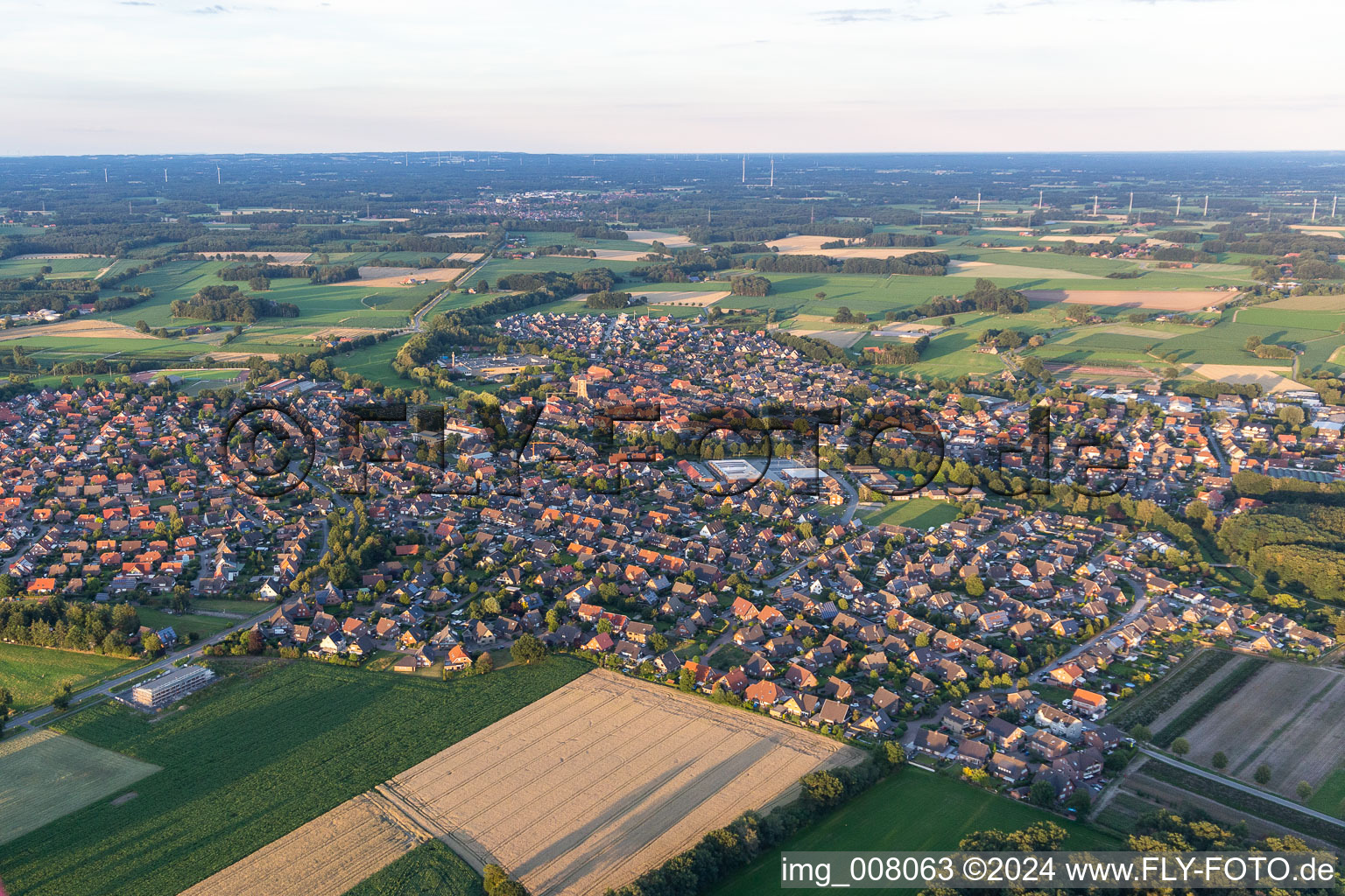 Vue aérienne de Quartier Ramsdorf in Velen dans le département Rhénanie du Nord-Westphalie, Allemagne