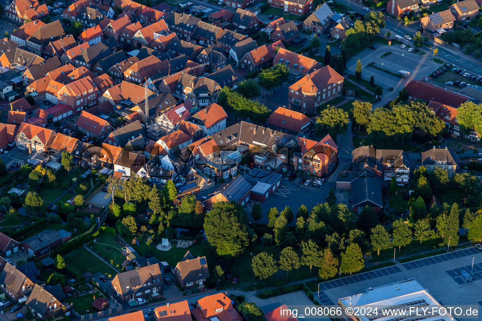 Vue oblique de Ramsdorf dans le département Rhénanie du Nord-Westphalie, Allemagne