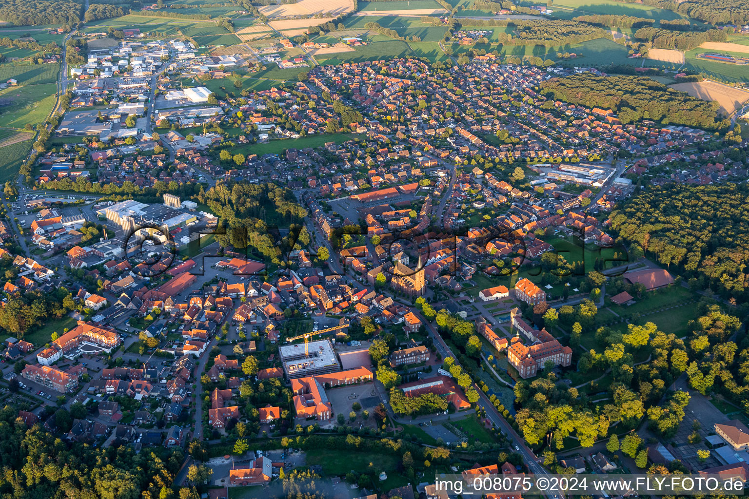 Velen dans le département Rhénanie du Nord-Westphalie, Allemagne hors des airs