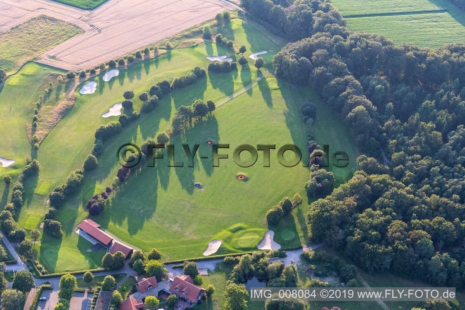 Vue oblique de Golf et Country Club Coesfeld eV à Coesfeld dans le département Rhénanie du Nord-Westphalie, Allemagne