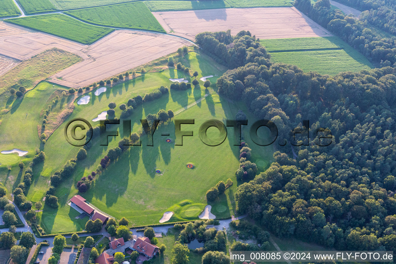 Golf et Country Club Coesfeld eV à le quartier Goxel in Coesfeld dans le département Rhénanie du Nord-Westphalie, Allemagne d'en haut