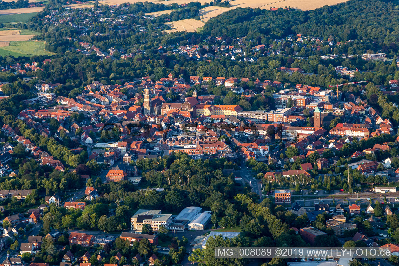 Photographie aérienne de Coesfeld dans le département Rhénanie du Nord-Westphalie, Allemagne