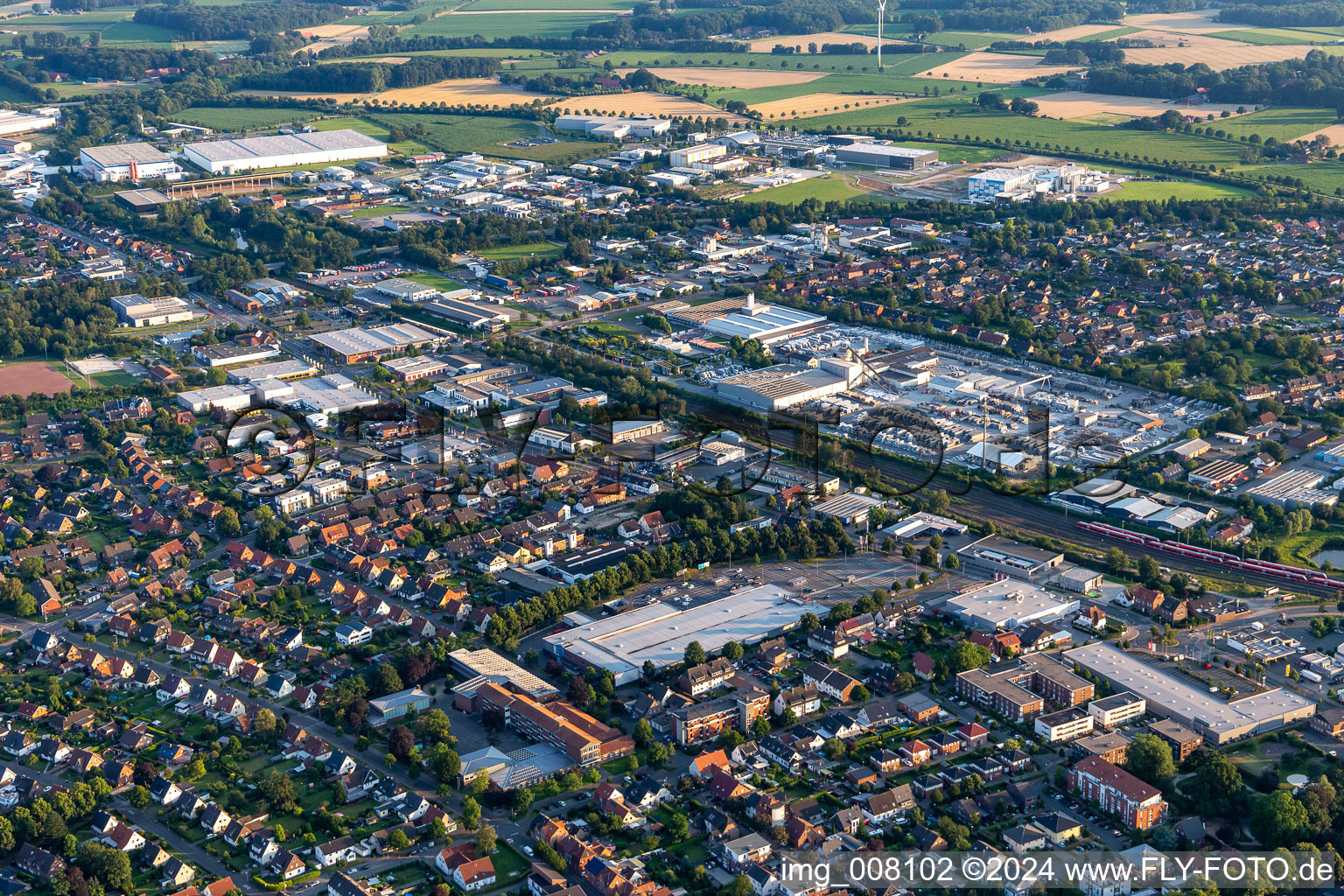 Vue aérienne de Klostermann GmbH à Coesfeld dans le département Rhénanie du Nord-Westphalie, Allemagne