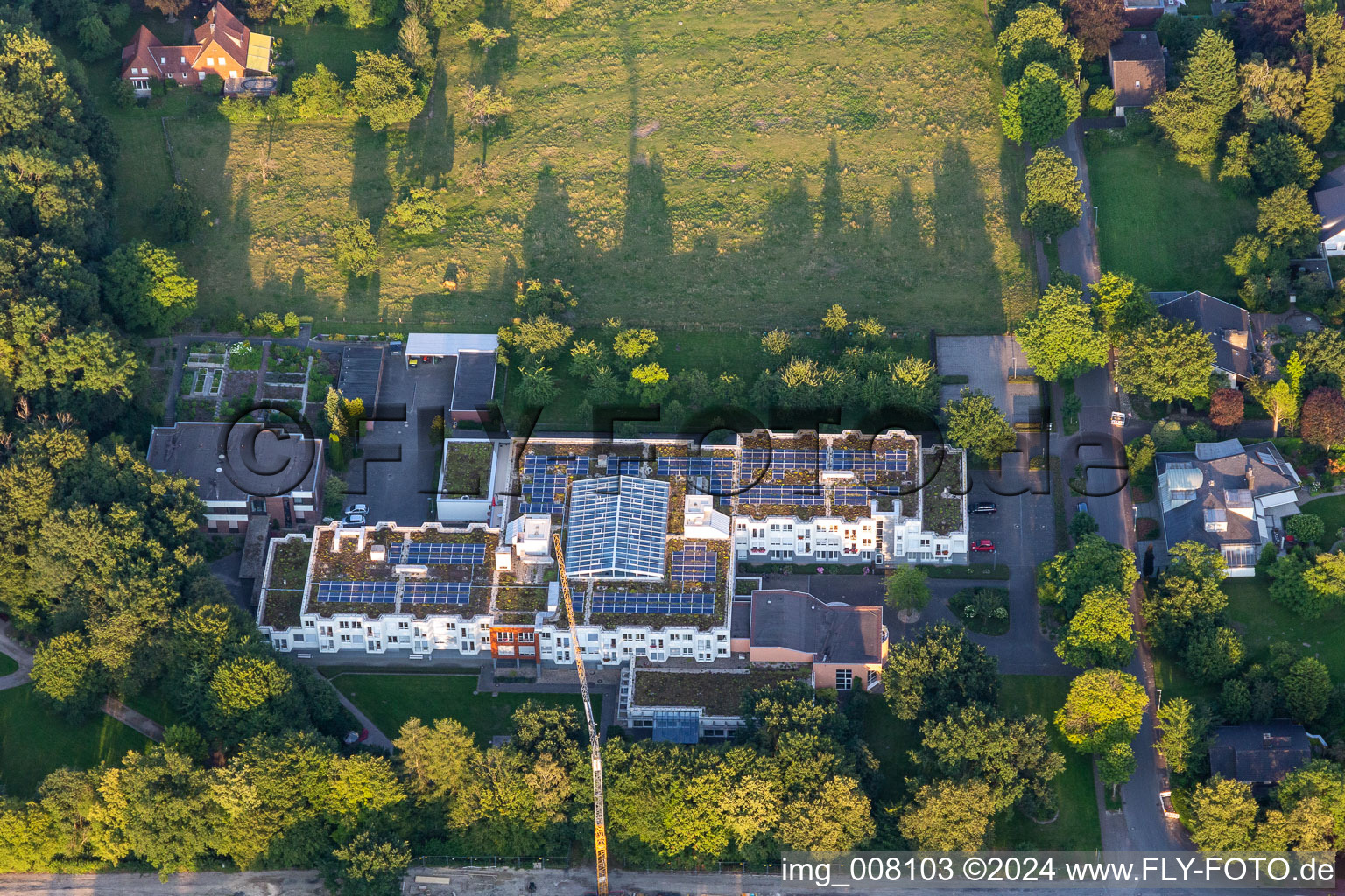 Vue aérienne de Ensemble immobilier du monastère d'Annenthal à le quartier Coesfeld-Stadt in Coesfeld dans le département Rhénanie du Nord-Westphalie, Allemagne