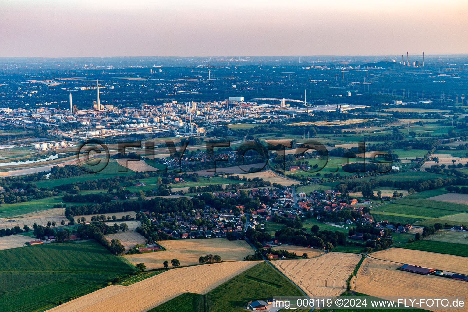 Vue aérienne de Quartier Lippramsdorf in Haltern am See dans le département Rhénanie du Nord-Westphalie, Allemagne