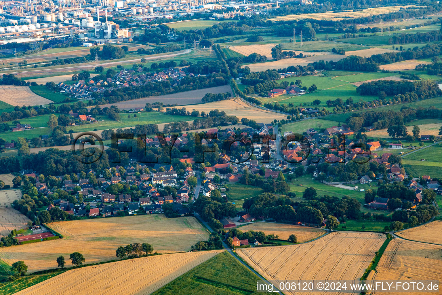 Vue aérienne de Quartier Lippramsdorf in Haltern am See dans le département Rhénanie du Nord-Westphalie, Allemagne