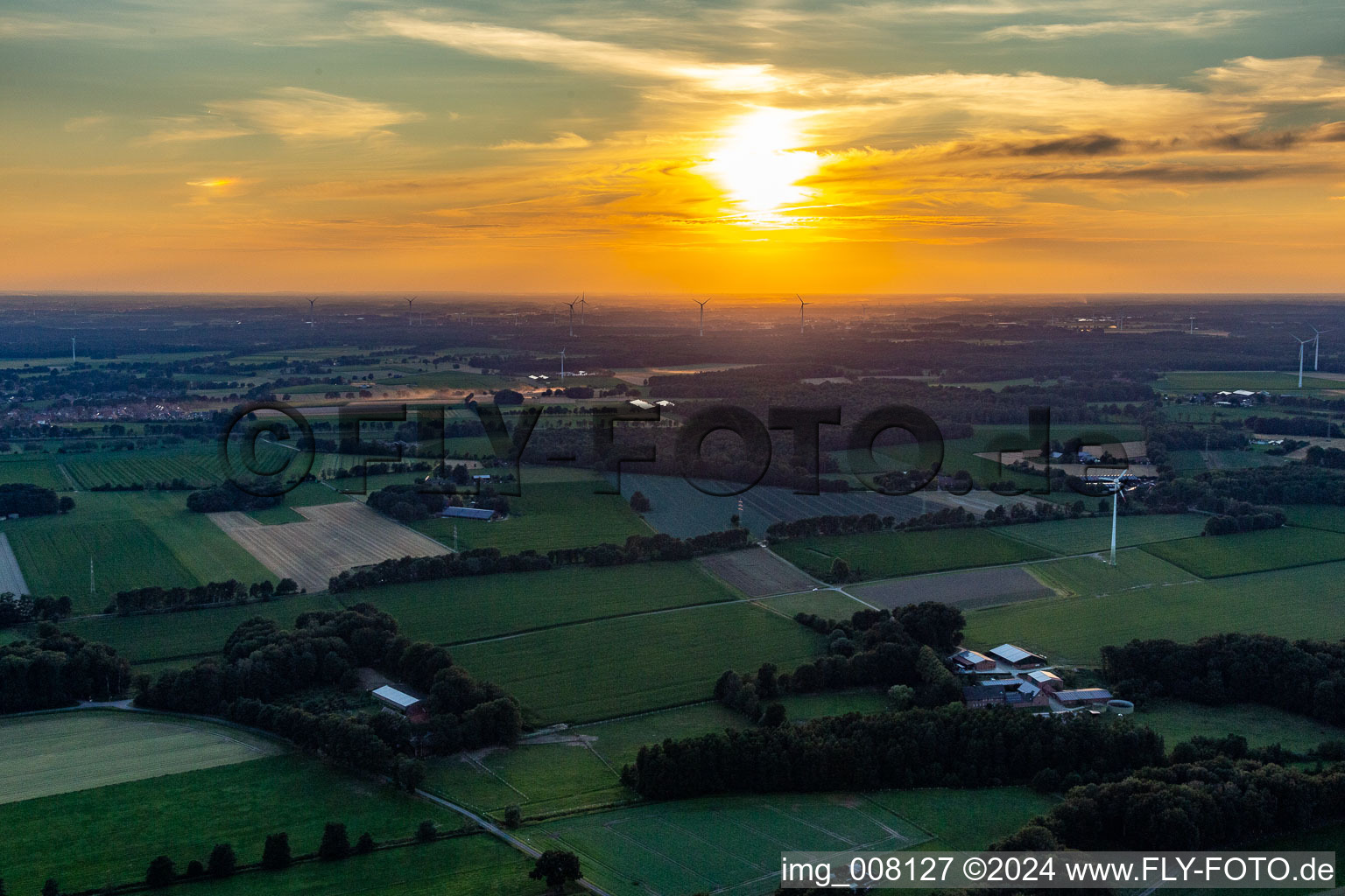 Vue aérienne de Quartier Specking in Dorsten dans le département Rhénanie du Nord-Westphalie, Allemagne