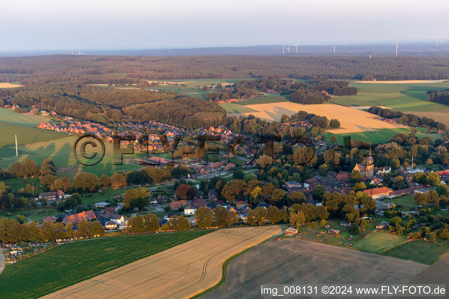 Photographie aérienne de Klein Reken dans le département Rhénanie du Nord-Westphalie, Allemagne