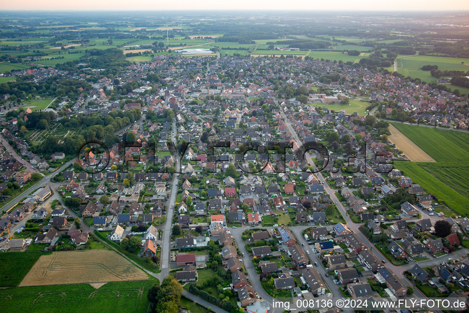 Photographie aérienne de Heiden dans le département Rhénanie du Nord-Westphalie, Allemagne