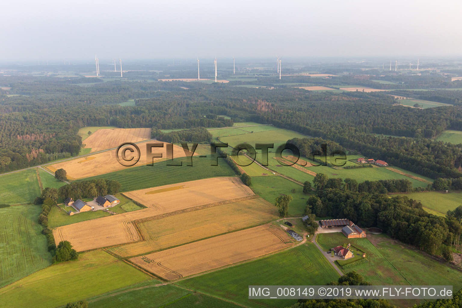 Stadtlohn dans le département Rhénanie du Nord-Westphalie, Allemagne vue d'en haut