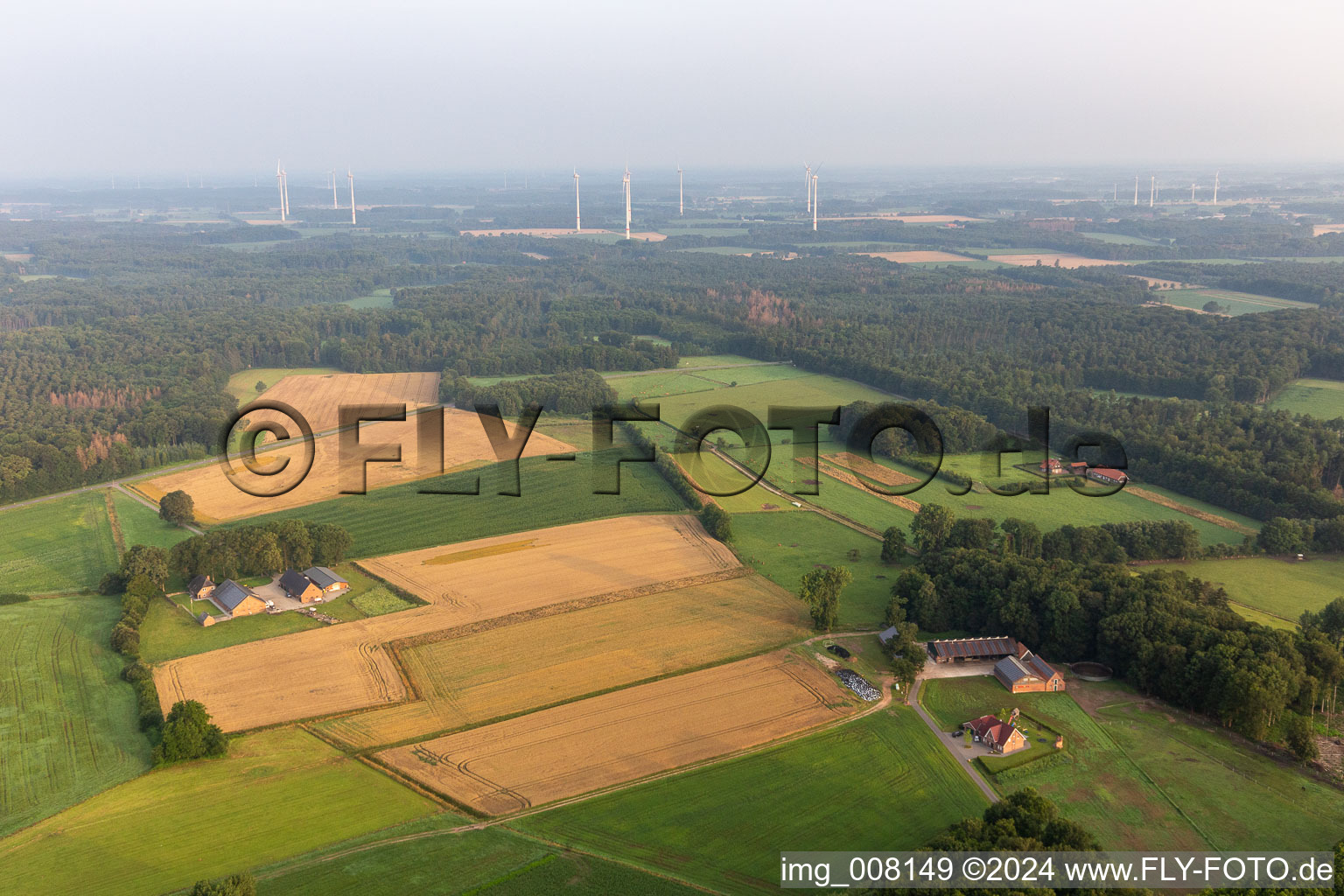 Stadtlohn dans le département Rhénanie du Nord-Westphalie, Allemagne vue d'en haut